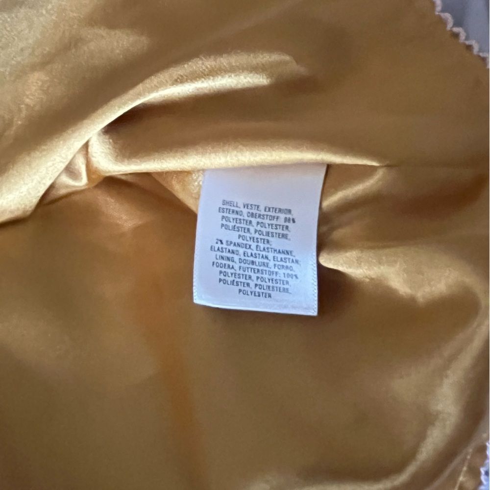 Anthropologie Maeve Yellow Gold Floral Bird Print Skirt - Picture 9 of 11